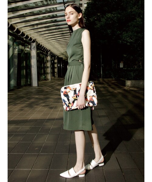 MURUA（ムルーア）の「【MODE】ガウチョロンパース（オールインワン・サロペット・レディース・ブラック/ベージュ/カーキ・1）」の6枚目の写真