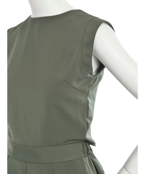 MURUA（ムルーア）の「【MODE】ガウチョロンパース（オールインワン・サロペット・レディース・ブラック/ベージュ/カーキ・1）」の13枚目の写真