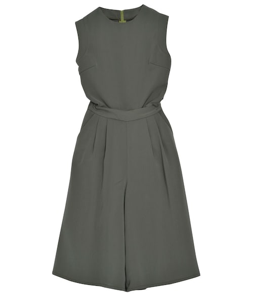 MURUA（ムルーア）の「【MODE】ガウチョロンパース（オールインワン・サロペット・レディース・ブラック/ベージュ/カーキ・1）」の3枚目の写真