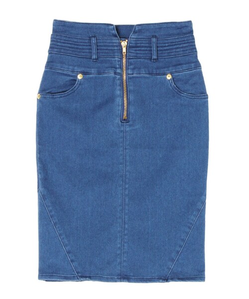MURUA(ムルーア)の「【CASUAL】ZIP切替タイトスカート(スカート・レディース・ブルー/インディゴ・1/2)」の9枚目の写真