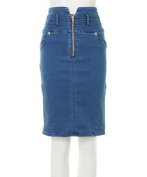 MURUA | 【CASUAL】ZIP切替タイトスカート(スカート)