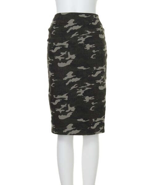 MURUA（ムルーア）の「【CASUAL】バックポケットミドルタイトスカート（スカート・レディース・ブラック/ミックス・S/M）」の2枚目の写真