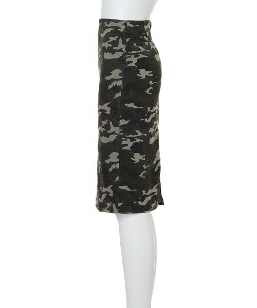 MURUA（ムルーア）の「【CASUAL】バックポケットミドルタイトスカート（スカート・レディース・ブラック/ミックス・S/M）」の4枚目の写真