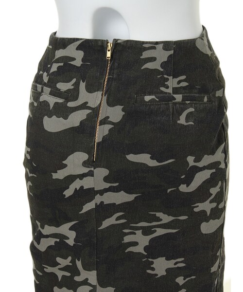 MURUA（ムルーア）の「【CASUAL】バックポケットミドルタイトスカート（スカート・レディース・ブラック/ミックス・S/M）」の7枚目の写真