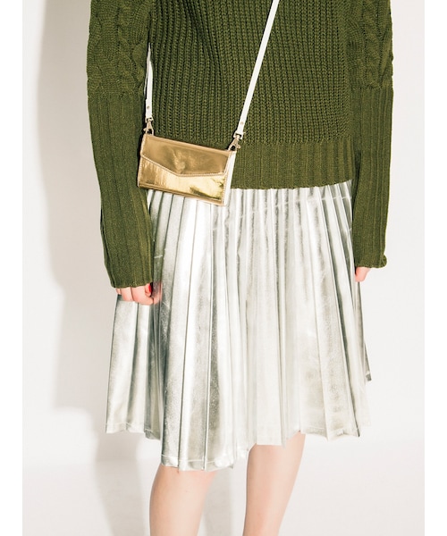 MURUA（ムルーア）の「【MODE】シャイニープリーツスカート（スカート・レディース・ブラック/シルバー/ゴールド・1/2）」の5枚目の写真