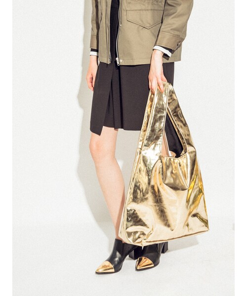 MURUA（ムルーア）の「【MODE】メタリックBAG（バッグ・レディース・シルバー/ゴールド・F）」の3枚目の写真