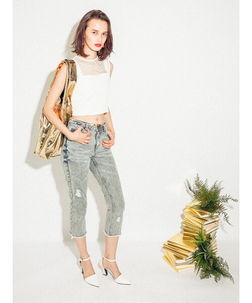 MURUA（ムルーア）の「【MODE】メタリックBAG（バッグ・レディース・シルバー/ゴールド・F）」の6枚目の写真