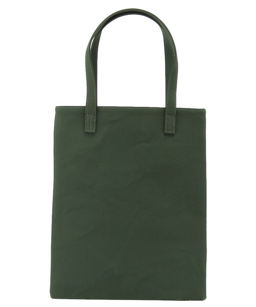 MURUA（ムルーア）の「【CASUAL】フェイクレザーロゴトートBAG（バッグ・レディース・ホワイト/ブラック/グリーン・F）」の6枚目の写真