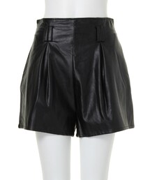 MURUA | 【BASIC】H/Wフェイクレザーショートパンツ(パンツ)