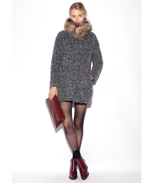 MURUA（ムルーア）の「【CASUAL】ワイドポインテッドブーツ（シューズ・レディース・ブラック/ボルドー・35/36/37）」の9枚目の写真