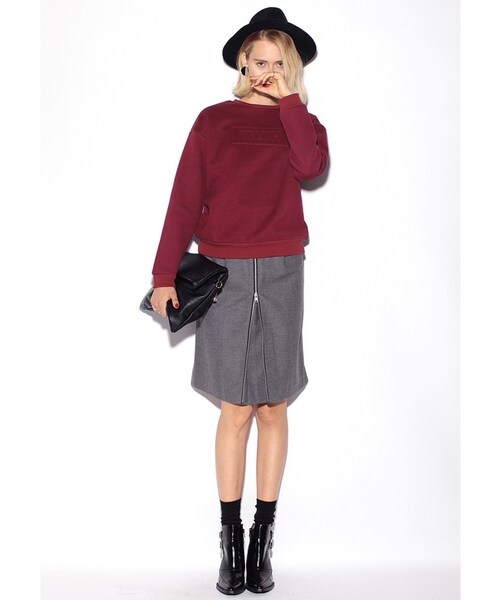 MURUA（ムルーア）の「【CASUAL】ワイドポインテッドブーツ（シューズ・レディース・ブラック/ボルドー・35/36/37）」の11枚目の写真