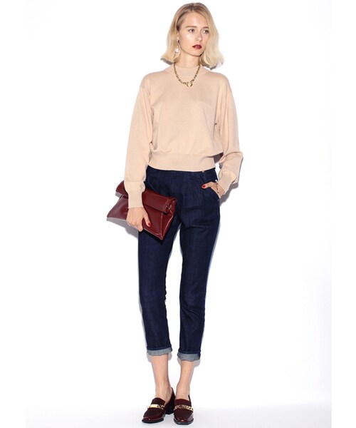 MURUA（ムルーア）の「【FEMININE】メタルスクエアローファー（シューズ・レディース・ブラック/ボルドー/ミックス・35/36/37）」の7枚目の写真