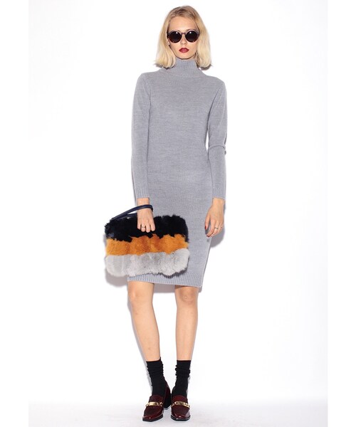 MURUA（ムルーア）の「【FEMININE】メタルスクエアローファー（シューズ・レディース・ブラック/ボルドー/ミックス・35/36/37）」の12枚目の写真