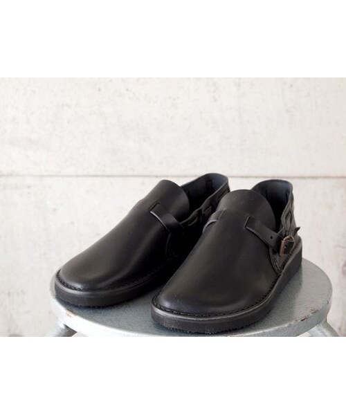 Fracap（フラカップ）の「Fracap〈フラカップ〉 LEATHER SHOES・スリッポン (R005) BLACK（サンダル・メンズ・その他）」の6枚目の写真