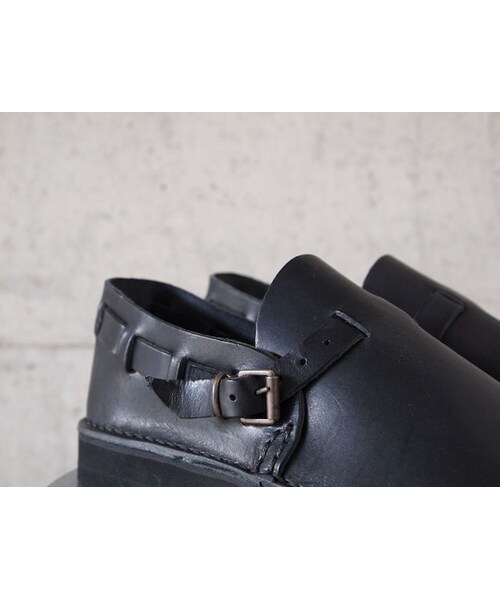 Fracap（フラカップ）の「Fracap〈フラカップ〉 LEATHER SHOES・スリッポン (R005) BLACK（サンダル・メンズ・その他）」の7枚目の写真