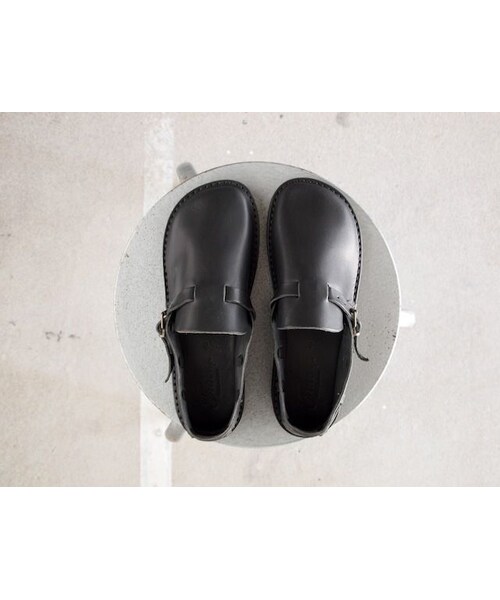 Fracap（フラカップ）の「Fracap〈フラカップ〉 LEATHER SHOES・スリッポン (R005) BLACK（サンダル・メンズ・その他）」の3枚目の写真