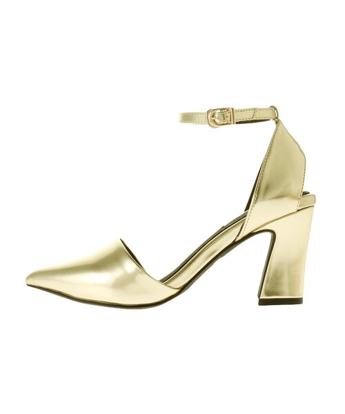 MURUA（ムルーア）の「【FEMININE】カバーベルトパンプス（シューズ・レディース・ホワイト/ブラック/イエロー/ゴールド）」の4枚目の写真