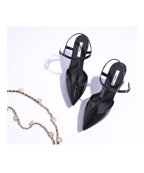 MURUA（ムルーア）の「【CASUAL】Tストラップレディパンプス（シューズ・レディース・ブラック/レッド/グリーン/ベージュ/ミックス・35/36/37）」の6枚目の写真