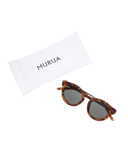 MURUA（ムルーア）の「【CASUAL】サークルサングラス（ファッション雑貨・レディース・ブラック/ベージュ・F）」の7枚目の写真