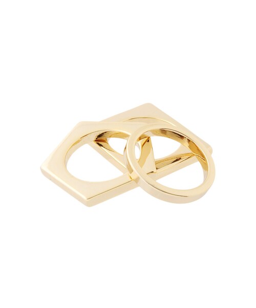 MURUA（ムルーア）の「【CASUAL】マルチレイヤードリング（アクセサリー・レディース・シルバー/ゴールド・F）」の7枚目の写真