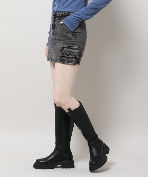 ALAND(エーランド)の「3.3 Field Trip/デニムカーゴミニスカート(スカート・レディース・ブラック(19)/カーキ(78)・M/L)」の8枚目の写真