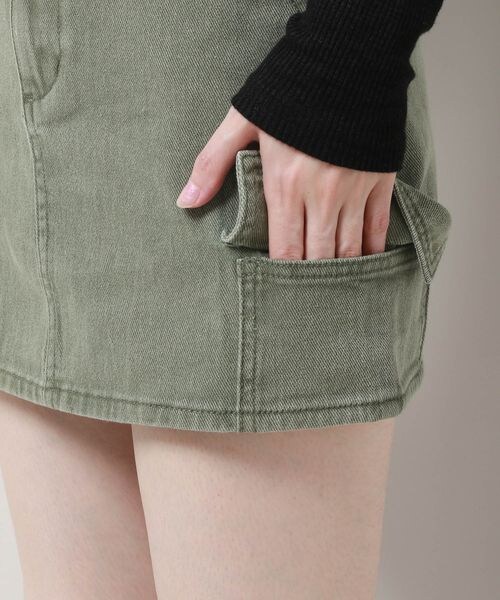 ALAND(エーランド)の「3.3 Field Trip/デニムカーゴミニスカート(スカート・レディース・ブラック(19)/カーキ(78)・M/L)」の21枚目の写真