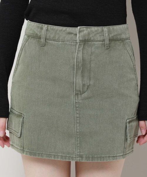 ALAND(エーランド)の「3.3 Field Trip/デニムカーゴミニスカート(スカート・レディース・ブラック(19)/カーキ(78)・M/L)」の19枚目の写真