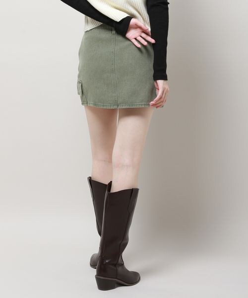 ALAND(エーランド)の「3.3 Field Trip/デニムカーゴミニスカート(スカート・レディース・ブラック(19)/カーキ(78)・M/L)」の13枚目の写真