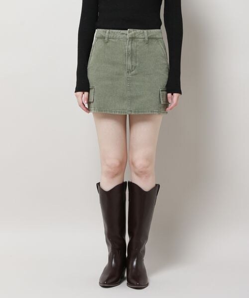 ALAND(エーランド)の「3.3 Field Trip/デニムカーゴミニスカート(スカート・レディース・ブラック(19)/カーキ(78)・M/L)」の16枚目の写真