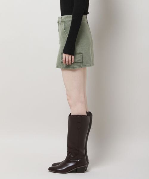 ALAND(エーランド)の「3.3 Field Trip/デニムカーゴミニスカート(スカート・レディース・ブラック(19)/カーキ(78)・M/L)」の17枚目の写真