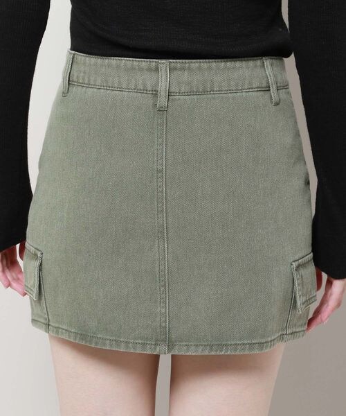 ALAND(エーランド)の「3.3 Field Trip/デニムカーゴミニスカート(スカート・レディース・ブラック(19)/カーキ(78)・M/L)」の22枚目の写真