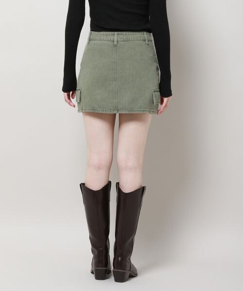 ALAND(エーランド)の「3.3 Field Trip/デニムカーゴミニスカート(スカート・レディース・ブラック(19)/カーキ(78)・M/L)」の18枚目の写真