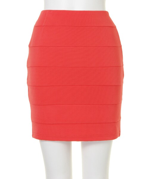 RESEXXY（リゼクシー）の「Springシャイニータックタイトスカート​（スカート・レディース・ホワイト/ブラック/オレンジ/ブルー・F）」の6枚目の写真