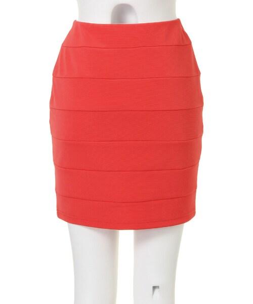 RESEXXY（リゼクシー）の「Springシャイニータックタイトスカート​（スカート・レディース・ホワイト/ブラック/オレンジ/ブルー・F）」の8枚目の写真