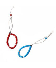 DOWBL | ホワイトハーツシルバーコンビビーズブレスレット(アクセサリー)