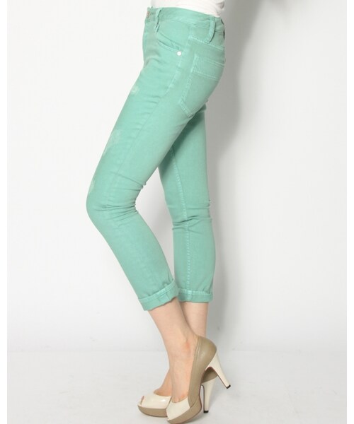 VICKY（ビッキー）の「カラーBOYSリペアパンツ（パンツ・レディース・ピンク/イエロー/グリーン・SS/S/M）」の5枚目の写真