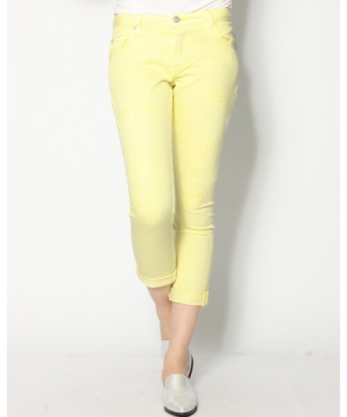 VICKY（ビッキー）の「カラーBOYSリペアパンツ（パンツ・レディース・ピンク/イエロー/グリーン・SS/S/M）」の3枚目の写真