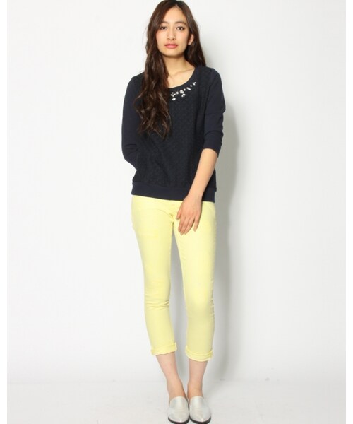 VICKY（ビッキー）の「カラーBOYSリペアパンツ（パンツ・レディース・ピンク/イエロー/グリーン・SS/S/M）」の11枚目の写真