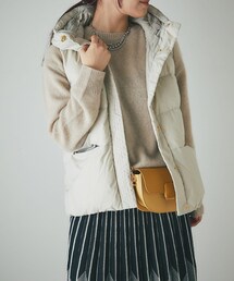 un dix cors | エアリーピュアダウン2WAYフードベスト(ダウンベスト)