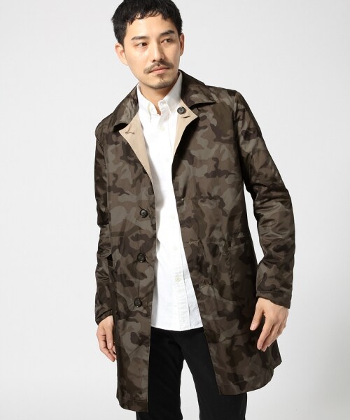 GLOBAL WORK（グローバルワーク）の「リバーシブルステンカラーコート（ジャケット/アウター・メンズ・ブラック09/ベージュ52/ネイビー88・Ｍ/Ｌ）」の4枚目の写真