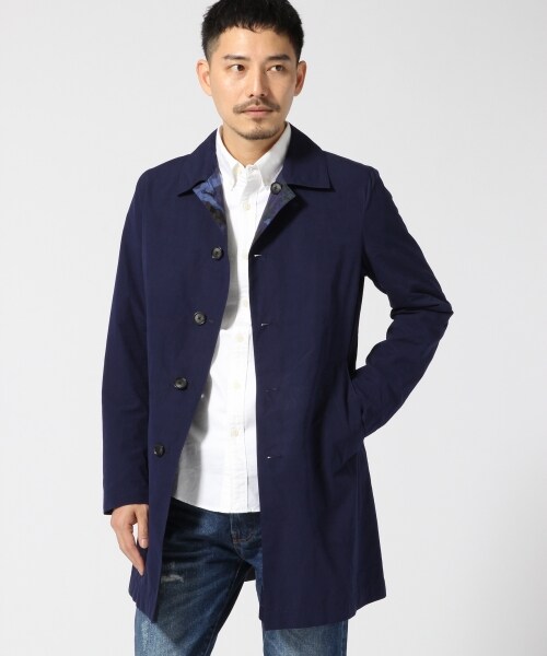 GLOBAL WORK（グローバルワーク）の「リバーシブルステンカラーコート（ジャケット/アウター・メンズ・ブラック09/ベージュ52/ネイビー88・Ｍ/Ｌ）」の3枚目の写真