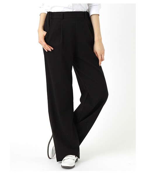 earth music&ecology(アースミュージックアンドエコロジー)の「【Special Price】ワイドパンツ(パンツ・レディース・ブラック/ネイビー・S/M)」の7枚目の写真