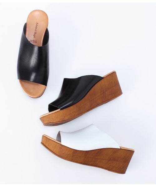 ADAM ET ROPE'（アダムエロペ）の「【先行予約】プラットフォームミュールサンダル 15SS【春の新作】（サンダル・レディース・ブラック/オフホワイト/ベージュ・35.0/36.0/37.0/38.0）」の10枚目の写真