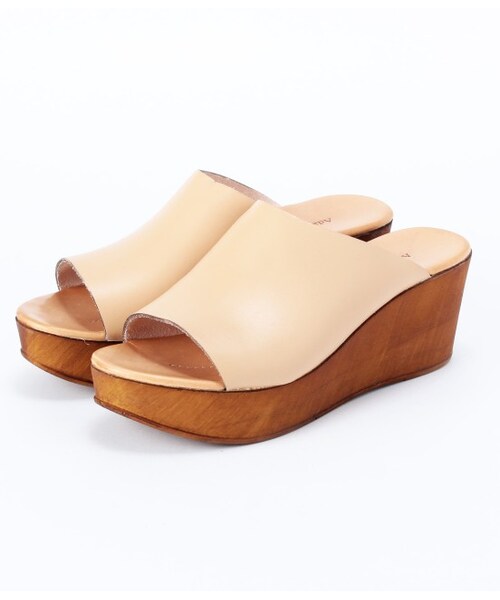 ADAM ET ROPE'（アダムエロペ）の「【先行予約】プラットフォームミュールサンダル 15SS【春の新作】（サンダル・レディース・ブラック/オフホワイト/ベージュ・35.0/36.0/37.0/38.0）」の3枚目の写真