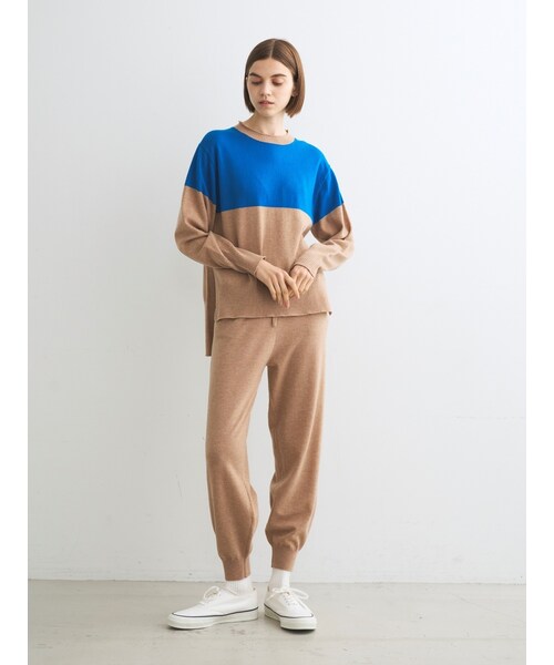 three dots（スリードッツ）の「ウールカシミヤ パンツ（）」 - WEAR 