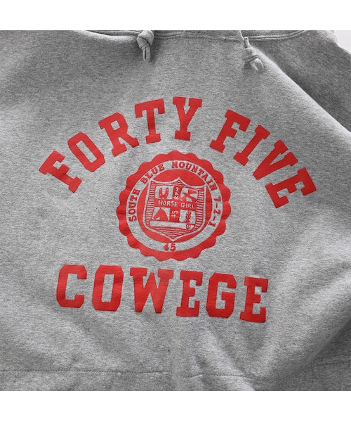 45R（フォーティファイブアール）の「トップベア裏毛のフーディ