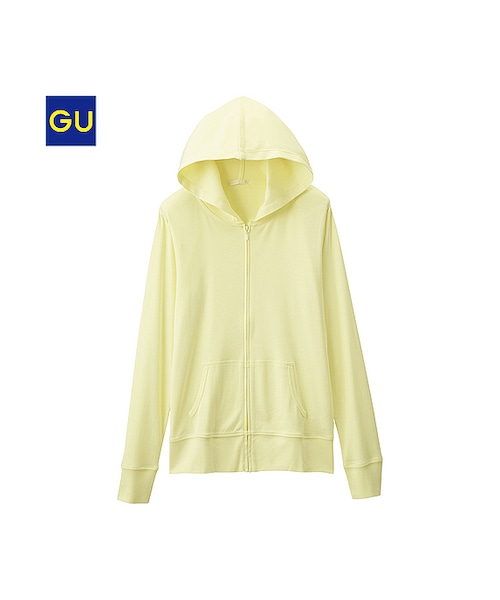 GU（ジーユー）の「（GU）フライスフルジップパーカ（長袖）Ｂ（WOMEN ⁄ パーカ・カーディガン・レディース・OFF WHITE/BLUE/NATURAL/GRAY/YELLOW/BLACK・M/XS/L/S/XXL/XL）」の5枚目の写真