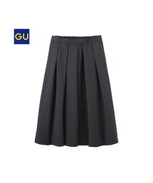 GU | （GU）ピンストライプミドルスカート(スカート)