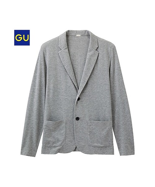 GU(ジーユー)の「(GU)ライトカットソージャケット(長袖)A(MEN ⁄ アウター・メンズ・GRAY/NAVY/BLUE/NATURAL/BLACK・XL/L/S/M)」の2枚目の写真