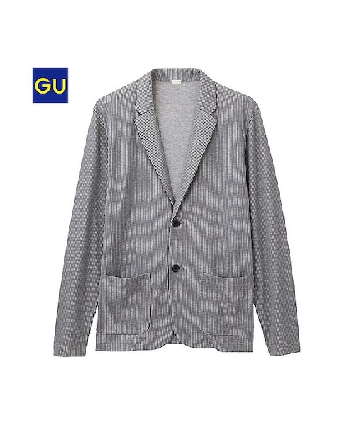 GU(ジーユー)の「(GU)ライトカットソージャケット(長袖)A(MEN ⁄ アウター・メンズ・GRAY/NAVY/BLUE/NATURAL/BLACK・XL/L/S/M)」の3枚目の写真